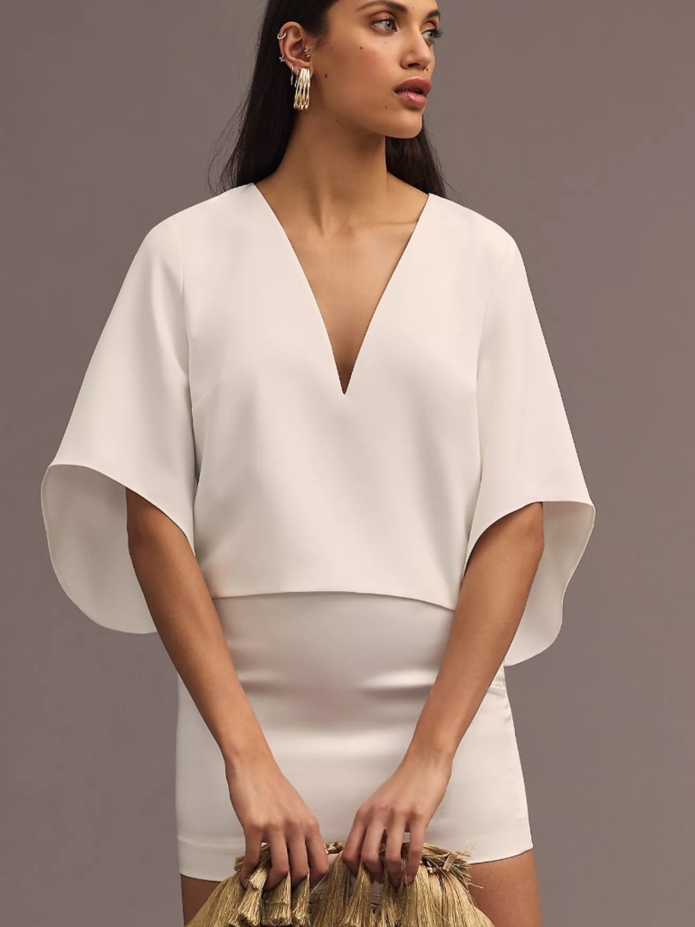 The Veronica Cape Blouse by Mare Mare x Anthropologie orig. $138 small